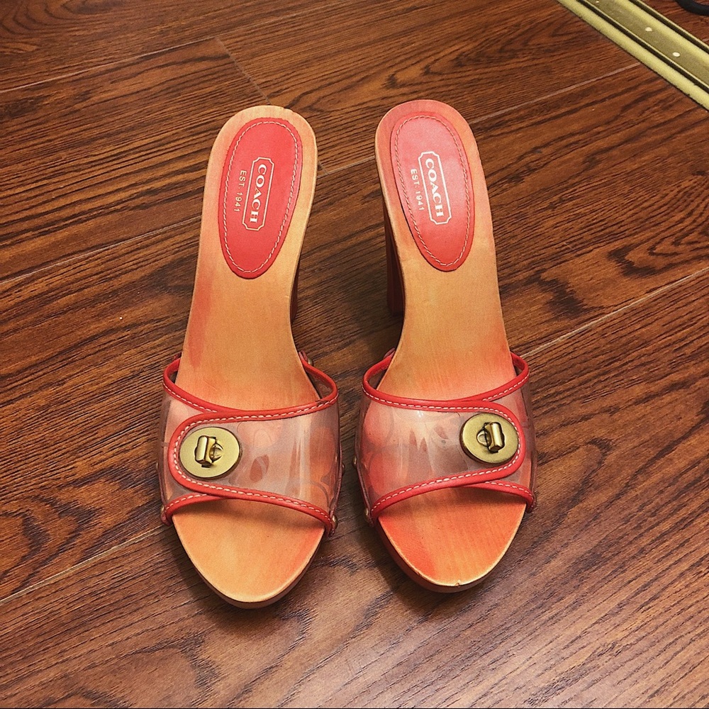 AUTHENTIC Coach 70s Platform Heels